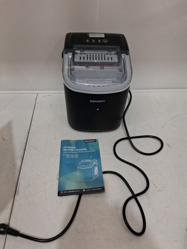 EUHOMY Countertop Ice Maker Machine - MAKES 26LB/Day - BLACK (MODEL: im-06d/IM001-Bbl-CAEH) image 3