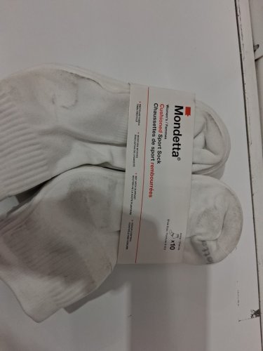 10PR Women's Mondetta Cushioned Ankle Sport Socks - Size 6-9.5 - White (Style: 1951027) image 2