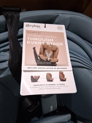 Cybex gold Callisto G 360 Rotating All-in-One Convertible Car Seat with safety assure protection system - 120LBS MAX - stormy blue (model: 524000603) image 12