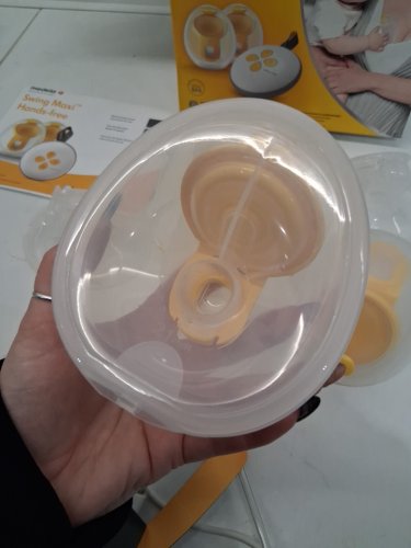 medela swing maxi hands-free breast pump - clear/yellow/grey (model: 101046709) image 5