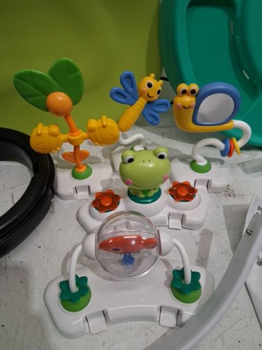 Bright Starts Bounce Bounce Baby 2-in-1 Activity Center Jumper and Table - 6m+ - Playful Pond Green (MODEL: 11565) image 12