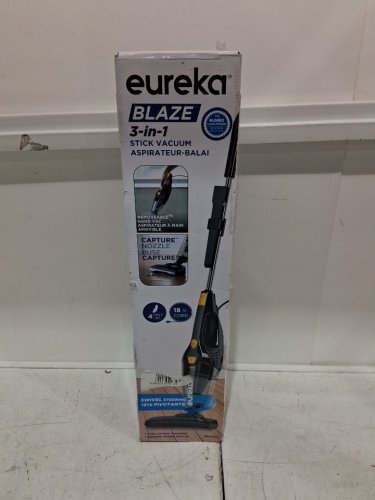EUREKA HOME 3-IN-1 LIGHTWEIGHT MULTI SURFACE STICK VACUUM CLEANER/HANDHELD VAC - BLAZE BLACK (MODEL: NES212C) image 2