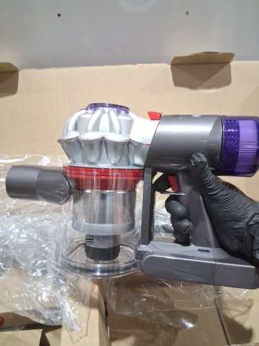 DYSON V8 plus Rechargeable HANDHELD stick VACUUM cleaner with attachments - grey/purple (model: sv25) image 9