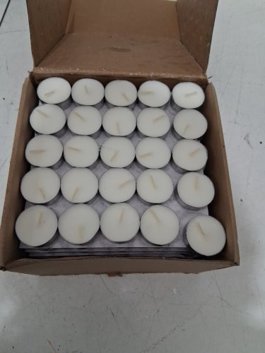 200PK Small Tealight Candles - White image 3