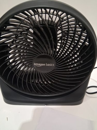 AMAZONBASICS AIR CIRCULATING FLOOR FAN - 3-SPEEDS - TILTING HEAD 90° - 7" - BLACK (MODEL : B082MY2MX3) image 4