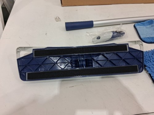 BONA HARD SURFACE MICROFIBER FLOOR MOP WITH WASHABLE MOP HEADS - BLUE (MODEL: WM710013573) image 4