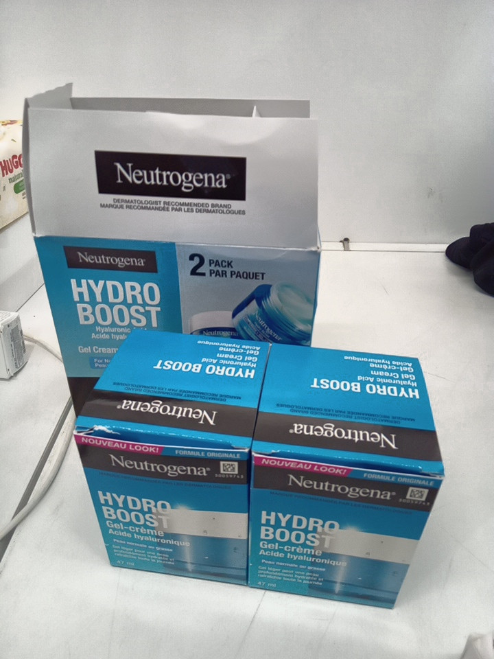 2PK Neutrogena Hydro Boost Hyaluronic Acid Gel Cream Fragrance Free - FOR NORMAL TO OILY SKIN - 47ML/EACH image 2