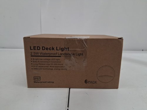 6pk HIBOITEC 6 Pack Low Voltage LED Deck Lights - 2700K 12-36V - warm (model: hzt-1008j) image 4