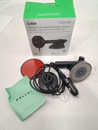 iOttie Velox Mini Qi2 Magnetic Wireless Phone Charger, Dash and Windshield Mount - BLACK (MODEL: VLXWCG213) image 3