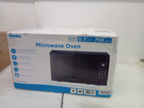 DANBY COUNTERTOP MICROWAVE OVEN - 0.7 CU/FT - BLACK ( MODEL- DBMW0721BBB) image 2