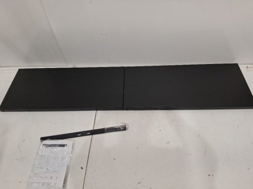 2PC laminate shelving for Outdoor Storage Cabinet model#ky-yt006am - 10" x 25.5" - black (model:KY-YT006AM-SHELVES-1) image 3