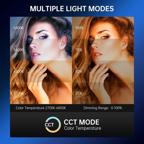 Great Video Maker Handheld Studio Light with app control for COB Photography - 60W - 2700k - 6800k (Model: PD60B) image 2