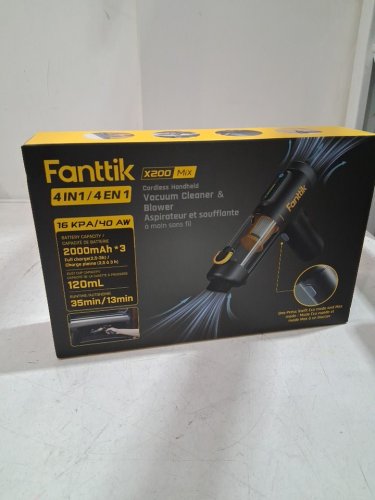 9PC FANTTIK 4-IN-1 X200 MIX CORDLESS CAR VACUUM (MODEL: 2825869) image 2