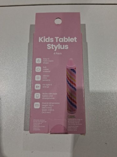 4pk Kids' GEMS Tablet Stylus - 3.5"h x 0.56"w - works with most tablets and smartphones - Pink - (model: 080-17-4400) image 3