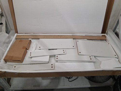 3-door hanging wall storage cabinet for laundry room - 54" x 12" x 20" - white - (model: xyfg-01) image 5