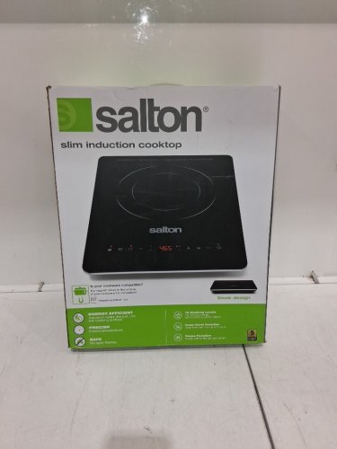 SALTON SLIM INDUCTION COOKTOP ENERGY EFFICIENT - 1500W - 60°C TO 240°C - BLACK (MODEL: ID2066) image 2