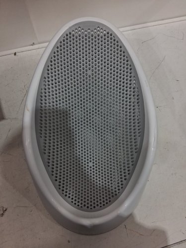 ANGELCARE SOFT-TOUCH BABY BATH SUPPORT SEAT - 0 to 6 months - 20lbs cap - grey/white image 4
