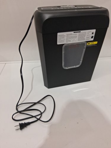 BONSAII 6-SHEET CROSSCUT PAPER AND CREDIT CARD PAPER SHREDDER - 3.4 GAL - BLACK (MODEL: C237-B) image 3