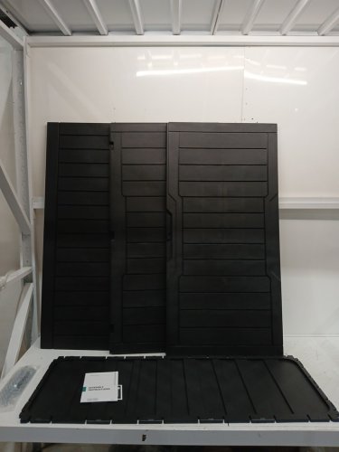 outdoor resin storage deck box - 80 gal - 46" x 23" x 19" - black (model: pure & easy ftpldb-0216) image 6
