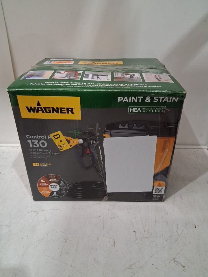 WAGNER SPRAYTECH CONTROL PRO 130 POWER TANK PAINT SPRAYER, 10" SPRAY PATTERN, 25FT HOSE -  YELLOW/BLACK (MODEL: 0580647) image 2
