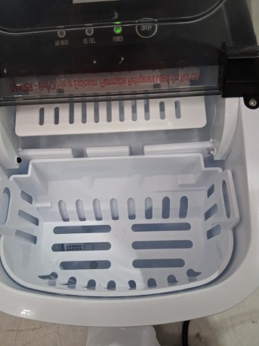 EUHOMY Countertop Ice Maker Machine with Handle, Basket and Scoop - MAKES 26LB/Day - BLACK (MODEL: im-06d/IM001-Bbl-CAEH) image 6