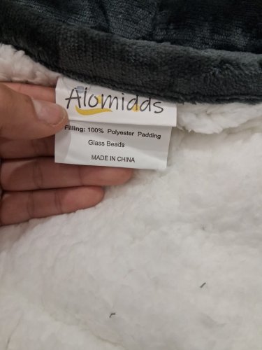 Alomidds Weighted Blanket with Soft Plush Fleece - 15LBS Queen (60" X 80") - FOREST GREEN (MODEL: Wblanketc043) image 4