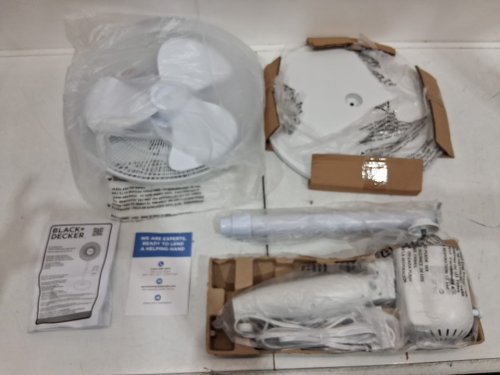 BLACK+DECKER STAND FAN WITH REMOTE - 16" - WHITE (MODEL: BFSR16W) image 3