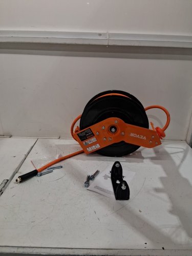 Hybrid Retractable Air Hose Reel - 3/8"  x 50 FT - 300 PSI max - BLACK/ORANGE (MODEL: NT-A15) image 4
