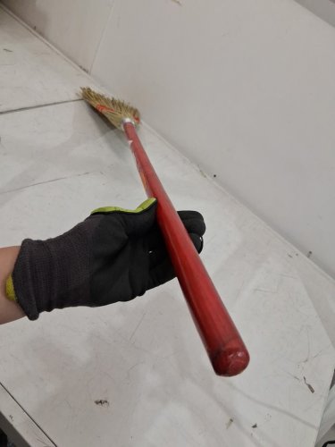 Carlisle 3-stitch Lobby Broom with Blended Corn Bristles - 40" - Red (Model: 368200) image 3