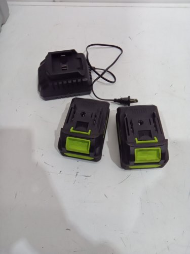 2pk dwarfuarm lithium batteries with charger s - 21v - green/black image 3