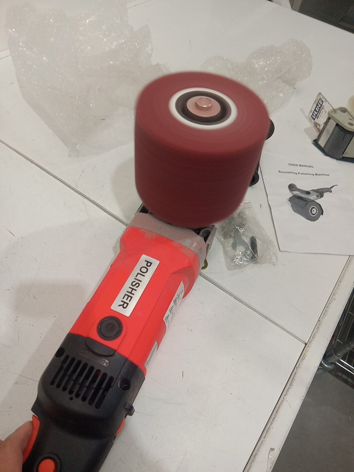 Handheld wheel sanding/polishing machine with 8 speeds - 1400w - orange/black (MODEL: pgj-199) image 5