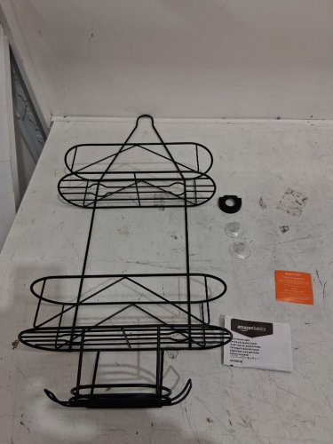AMAZONBASICS LINEAR SHOWER CADDY - BLACK image 3