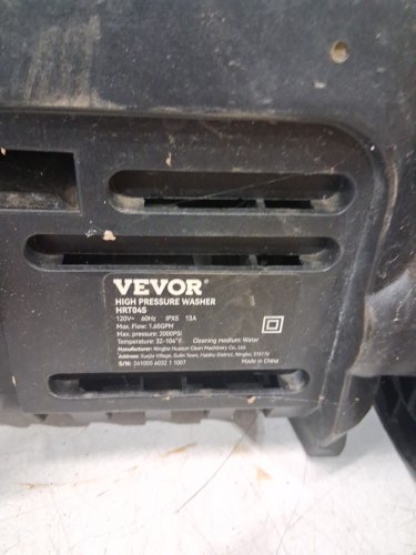 vevor Electric Pressure Washer with 5 Quick Connect Nozzles & Foam Cannon - 2000 PSI Max - 1.76 GPM - 1500w - 30FT hose - yellow and black (model: hrt03s) image 7