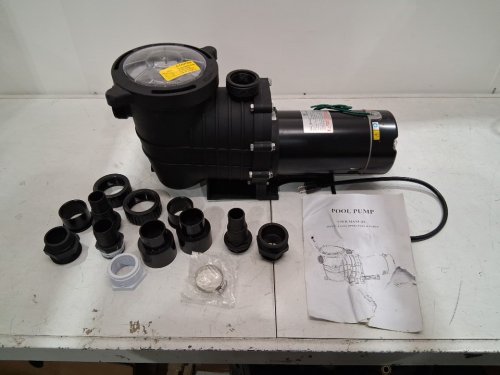 TOGARHOW 2.0 HP SELF PRIMMING POOL PUMP DUAL VOLTAGE WITH STRAINER BASKET - 8000GPH 1500W 115-230V 60HZ - BLACK (MODEL: ‎HBP1500II) image 3