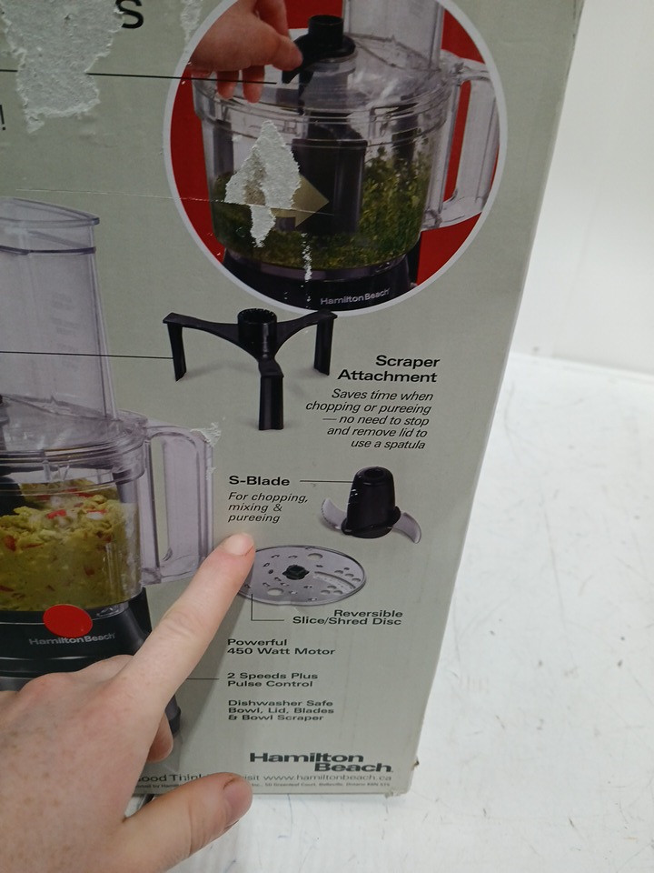 HAMILTON BEACH 10-CUP MULTI-FUNCTION FOOD PROCESSOR WITH BOWL SCRAPER - BLACK (MODEL: 70730C) image 7