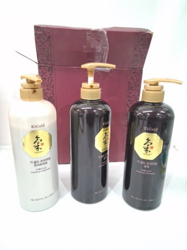 3pc daeng gi meo ki gold premium hair set - ki gold shampoo and ki gold premium treatment - 780ml each image 3