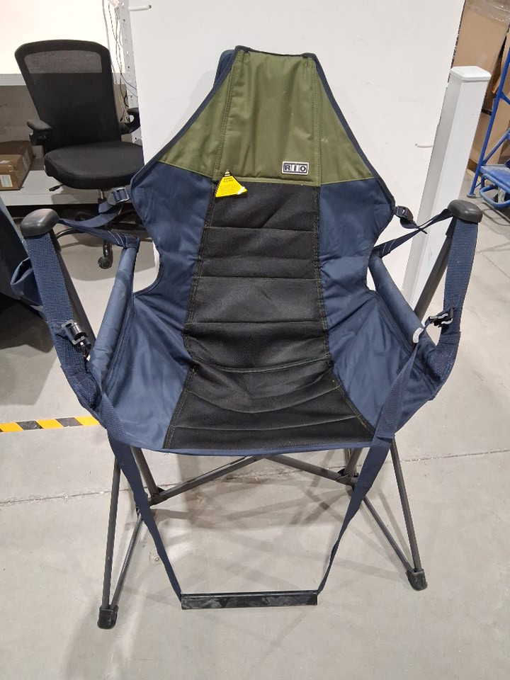 rio portable foldable Swinging Hammock Chair with carrying bag - 300lb max - blue/green (model: 1819465/GRSW02) image 4
