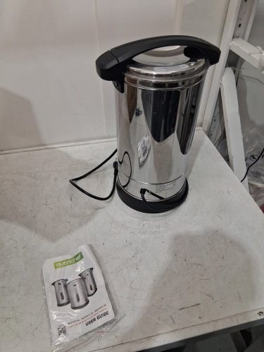 NutriChef electric Water Boiler and Hot Water Dispenser - 8L - 19" x 9" x 9" - Silver - (Model: ncstktl8l) image 4