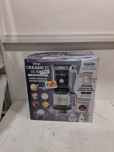 NINJA CREAMI DELUXE 11-IN-1 DIGITAL FROZEN TREAT MAKER - MAKES 24OZ PINTS - SILVER (MODEL: NC501C) image 2