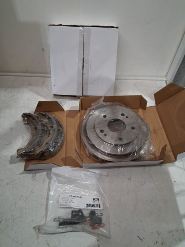 2Pc Rear Brake DRUMS FOR VARIOUS HONDA CIVIC MODELS - SILVER (MODEL: 8-9775) image 5