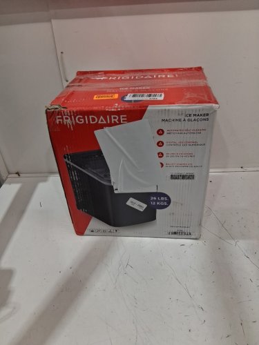 FRIGIDAIRE COUNTERTOP ELECTRIC ICE MAKER - MAKES 26LBS OF ICE/DAY - BLACK stainless steel (MODEL: EFIC120-BLKSS-SC_G2) image 2