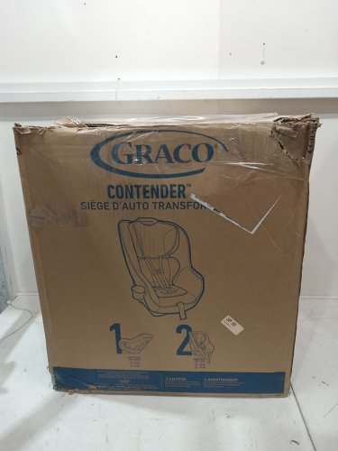 GRACO CONTENDER 65 CONVERTIBLE CAR SEAT WITH REAR‑TO‑FORWARD 5‑POINT HARNESS (5–65 LB), NO‑RETHREAD SIMPLY SAFE ADJUST, MACHINE‑WASHABLE PAD AND CUP HOLDER - GREY (MODEL : 2061867) image 2