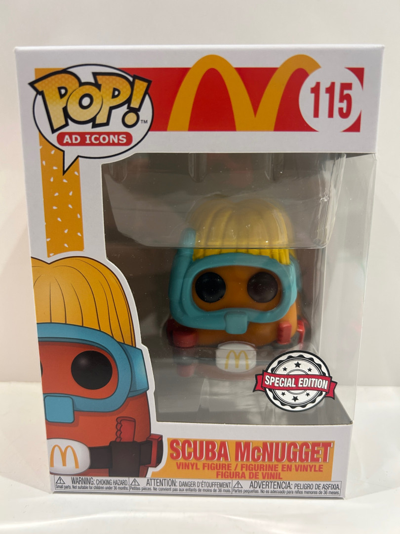 Funko pop! **special edition** Ad icons: Mcdonalds - scuba McNugget vinyl figure (#115) image 2