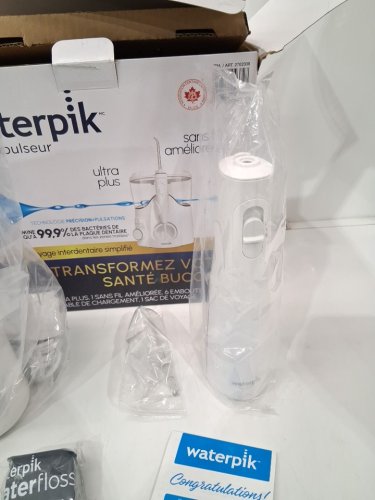 Waterpik Ultra Plus & Cordless Enhance Water Flosser Combo Pack - White (Model: 2702338) image 5