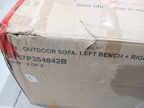 Patio outdoor couch - Brown/Beige (Model: 57P354842B) image 13