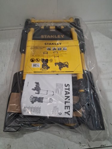STANLEY 2-in-1 Folding Hand Truck Convertible Trolley - 155lbs/300bs cap - yellow/black (model: SXWTD-FT585-SP) image 4