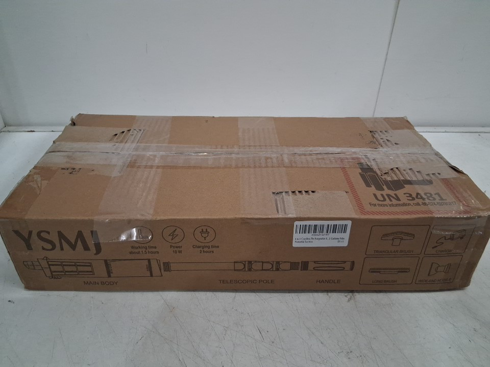 4-in-1 Cordless Rechargeable Small Pool Vacuum - 12GAL/MIN - Blue/White (Model: 1822) image 7