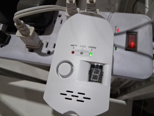 Digital Gas Leak Detector Alarm Sensor -white image 4