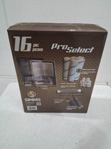 16PC SIMMS PRO SELECT PAINT ROLLER KIT - 9.4" ROLLER / 3.9" MINI ROLLER - (MODEL: 1651939) image 4