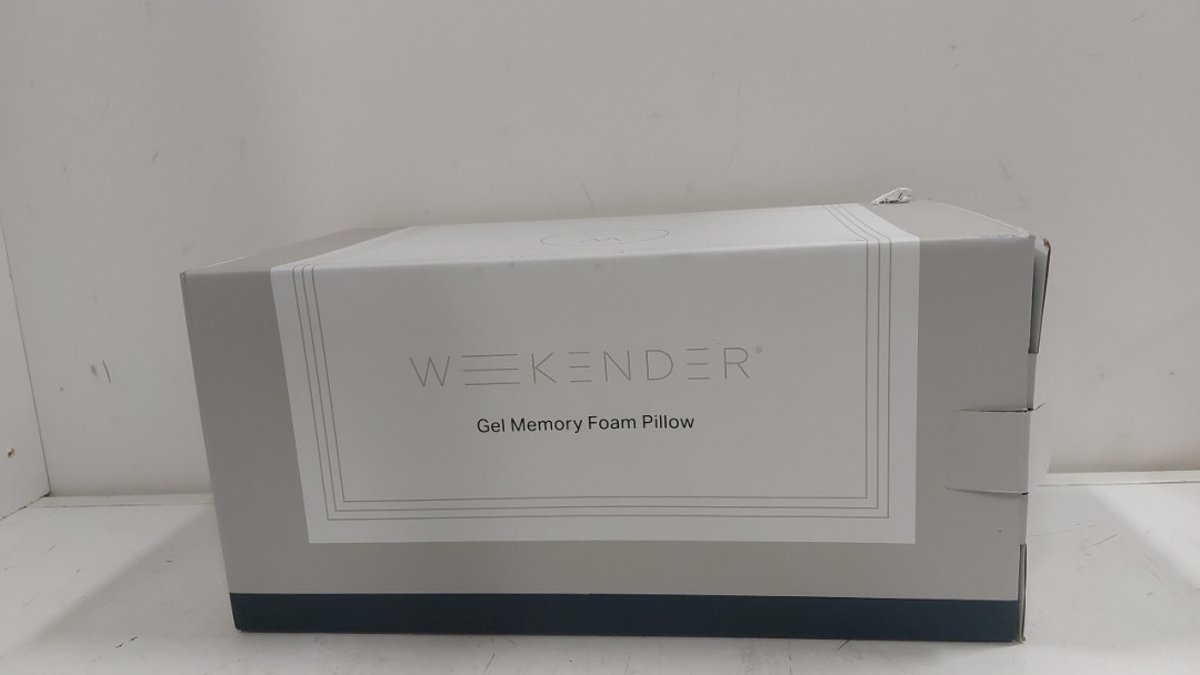 WEEKENDER GEL MEMORY FOAM BED PILLOW - KING 16X35X5" - WHITE (MODEL: WKSS30GF) image 2